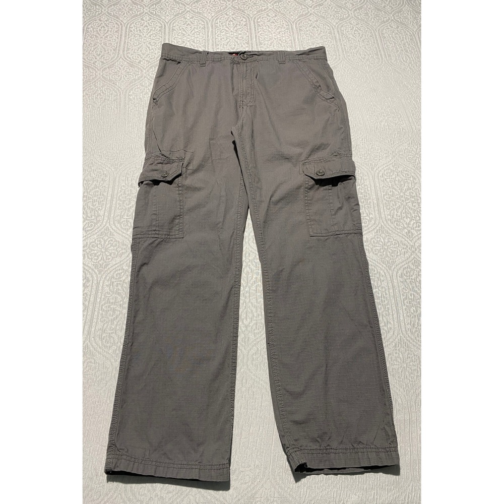 Southpole‎ Mens Gray Cargo Pants Size 36 Ripstop Relaxed Fit Authentic